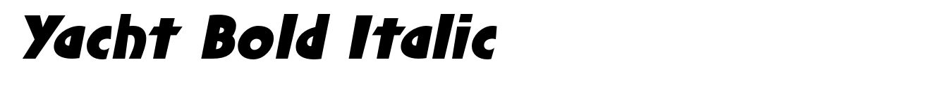 Yacht Bold Italic